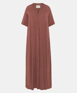 Robe Altamura En Jersey Lurex - Terre Cuite