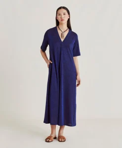 Robe Altamura En Jersey Lurex - Bluette