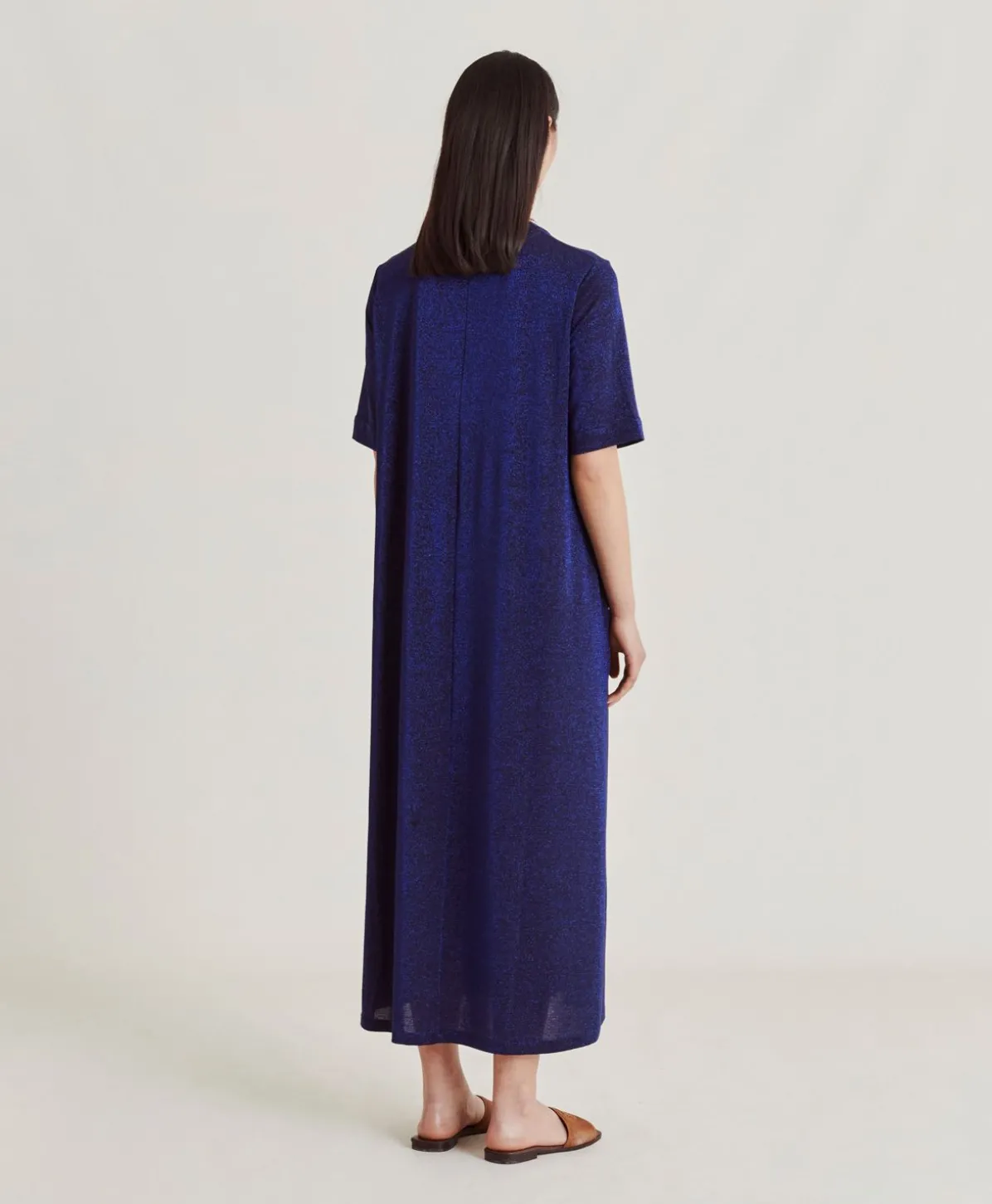 Robe Altamura En Jersey Lurex - Bluette