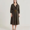 Robe Caldes Avec Voile De Coton - Armee