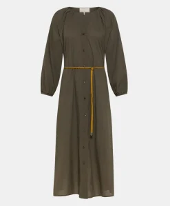 Robe Caldes Avec Voile De Coton - Armee
