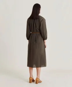 Robe Caldes Avec Voile De Coton - Armee