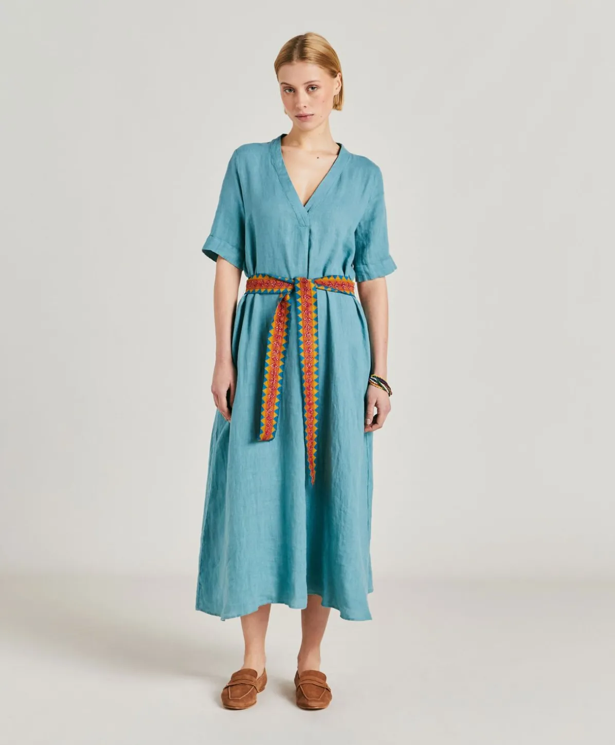 Robe En Lin Altamura - Ceruleen