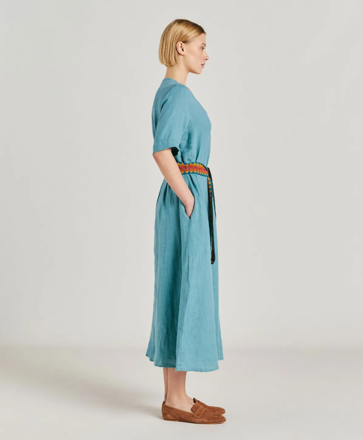 Robe En Lin Altamura - Ceruleen