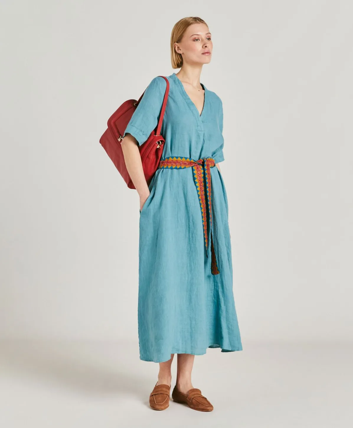 Robe En Lin Altamura - Ceruleen