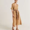 Robe En Lin Altamura - Sable