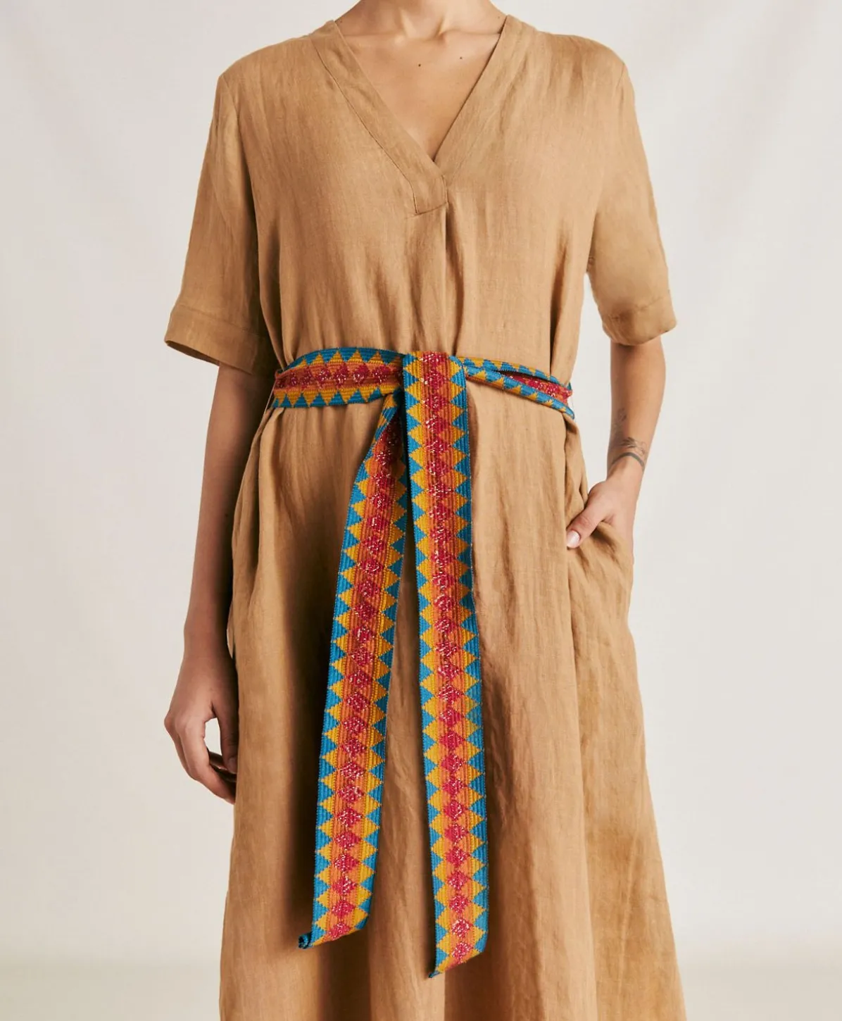 Robe En Lin Altamura - Sable