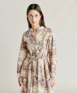 Robe En Popeline Lorina - Multicolore Creme