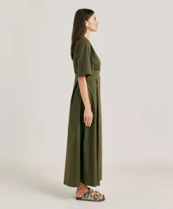 Robe En Popeline Martinella - Armee