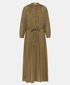 Robe Goa En Voile De Coton Imprime - Petrole
