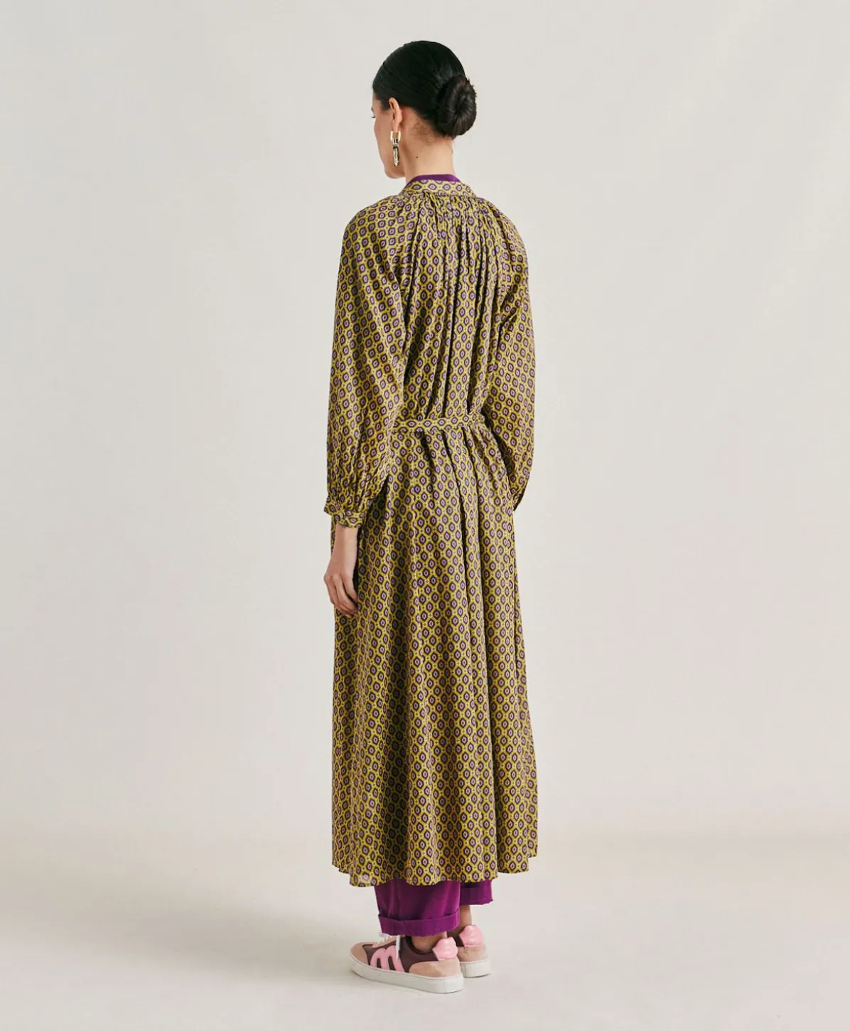 Robe Goa En Voile De Coton Imprime - Petrole