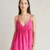 Robe Marisol Cupro Jacquard - Fuchsia