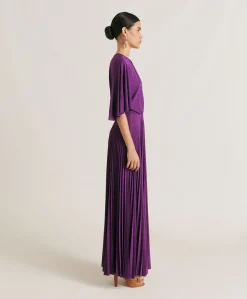 Robe Paradisu En Jersey Lurex - Cyclamen