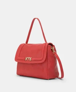 Sac En Cuir Flore Bag - Rouge