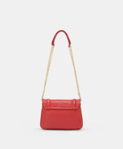Sac En Cuir Mimi Flore - Rouge