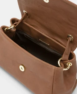 Sac En Cuir Petit Flore - Tan