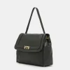 Sac Flore En Cuir - Noir