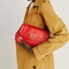 Sac Petit Flore En Cuir - Rouge