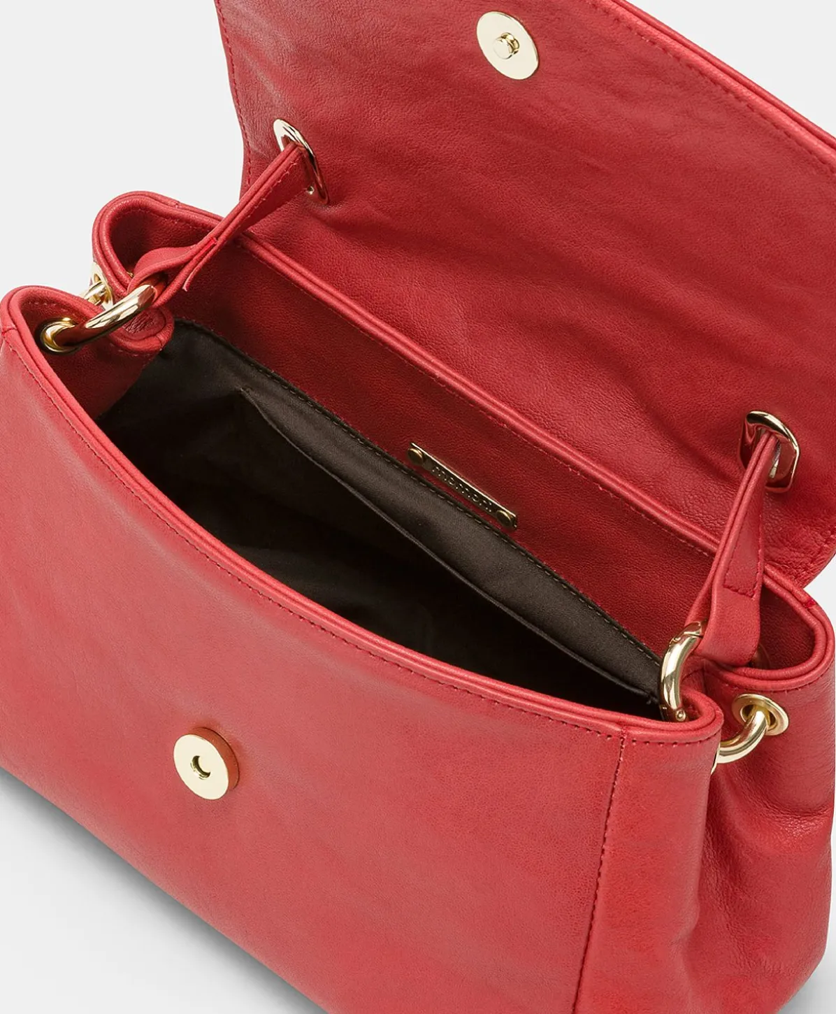 Sac Petit Flore En Cuir - Rouge
