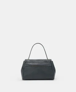 Sac Petit Flore En Cuir - Bleu