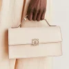 Sac Porte Epaule Sophie En Cuir Nappa - Poudre