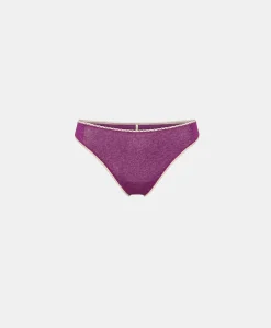 Slip Arca En Jersey Lurex - Cyclamen