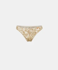 Slip En Nylon Imprime Arca - Creme / Multicolore