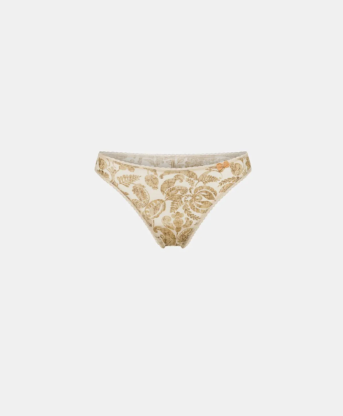 Slip En Nylon Imprime Arca - Creme / Multicolore