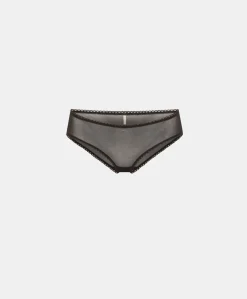 Slip Hamac En Tulle - Noir
