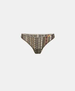 Slip Nylon Imprime Arca - Multicolore Noir