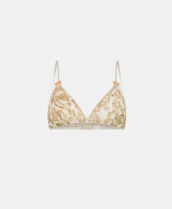 Soutien-Gorge En Nylon Imprime Amethist - Creme / Multicolore