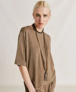 Thirty Iora En Jersey Lurex - Boue