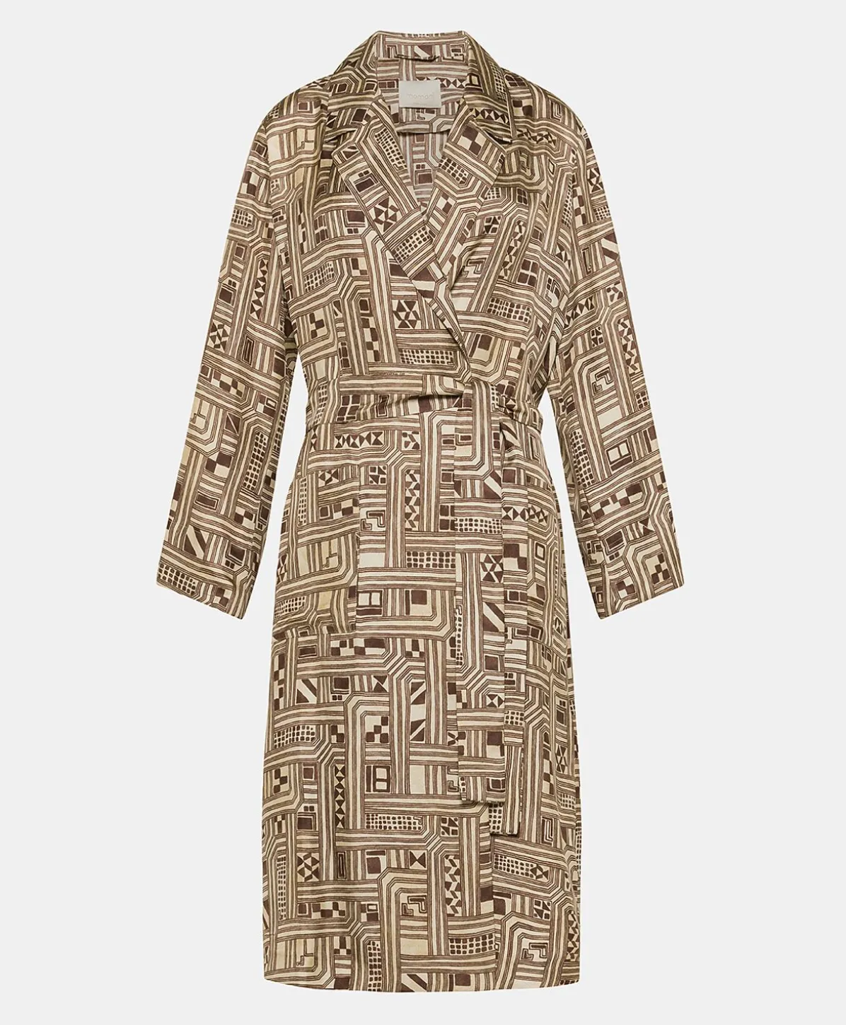Trench-Coat En Serge De Soie Bados - Beige/Tabac
