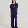 T-Shirt Enna En Jersey Lurex - Bleute