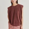 T-Shirt Enna En Jersey Lurex - Terre Cuite