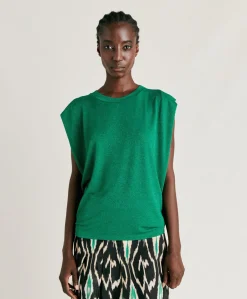 Tshirt Enna Lurex Jersey - Emeraude