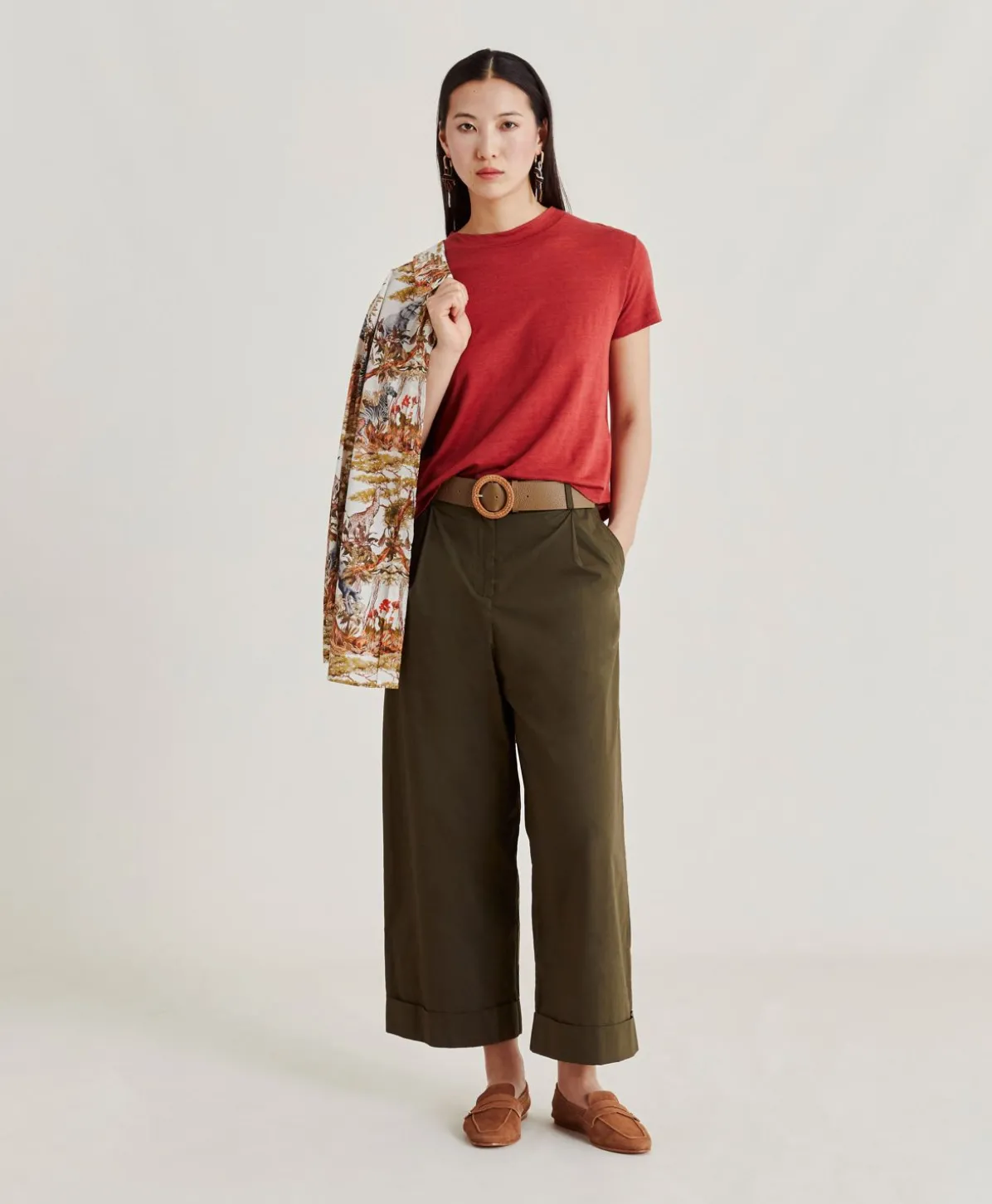 Tshirt Jersey En Lin Lottie - Amarante