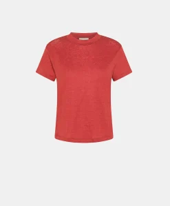 Tshirt Jersey En Lin Lottie - Amarante