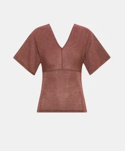 Tshirt Jersey Milly Lurex - Terre Cuite