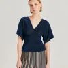 T-Shirt Milly Lurex Jersey - Bleute