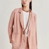 Veste Dayton Cupro Jacquard - Rose