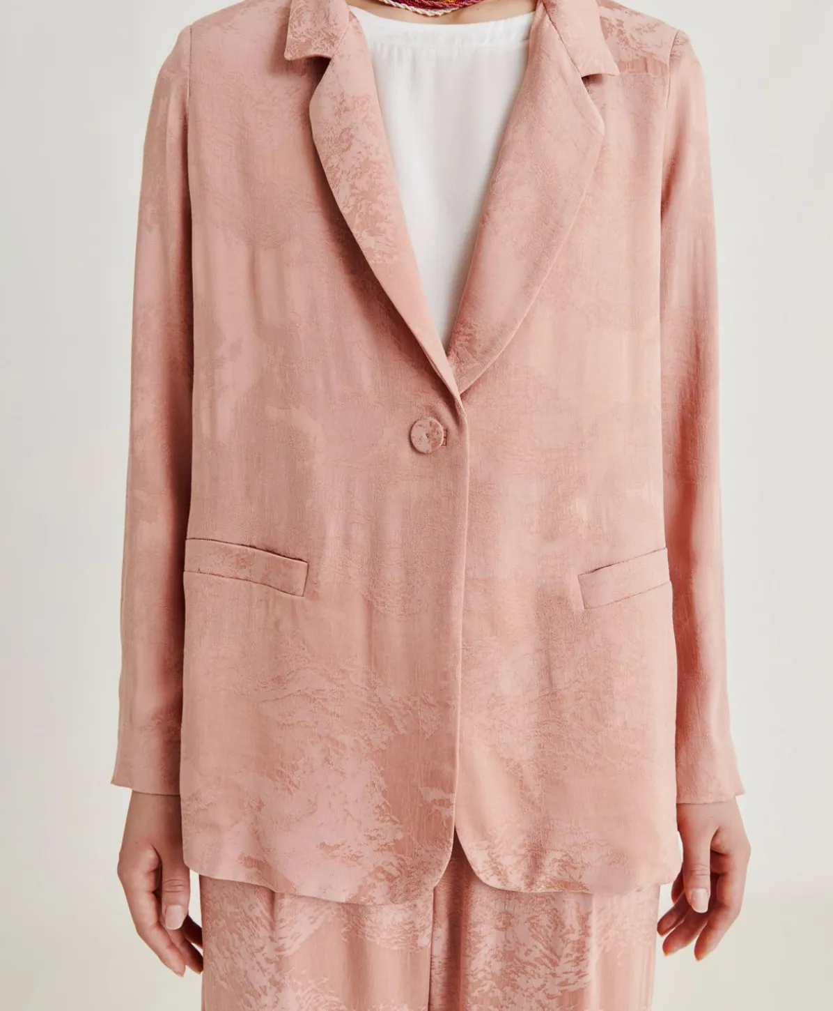 Veste Dayton Cupro Jacquard - Rose