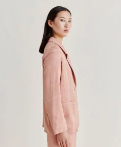 Veste Dayton Cupro Jacquard - Rose