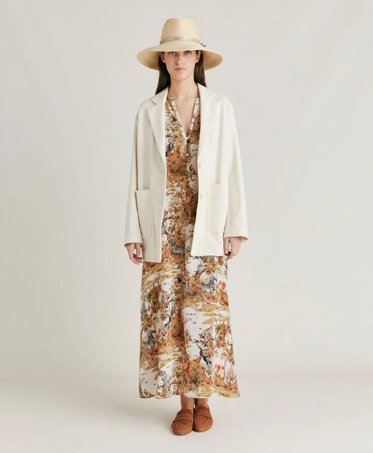 Veste En Coton Teint Mindy - Creme