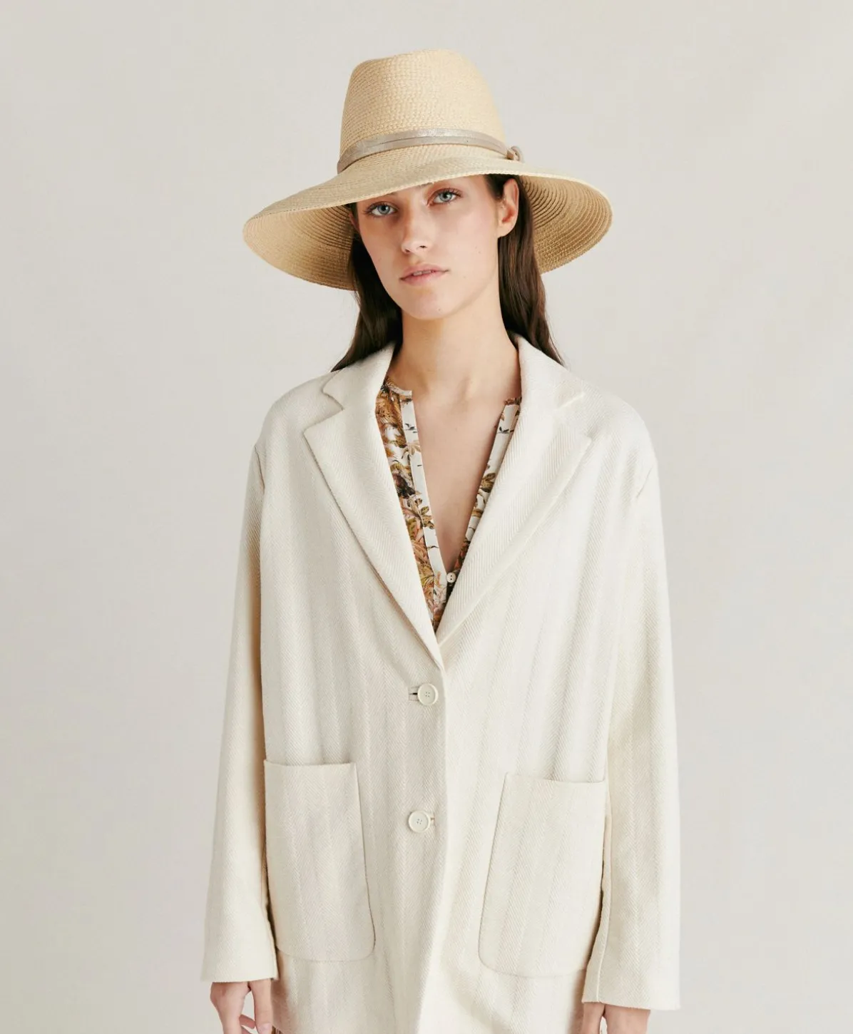 Veste En Coton Teint Mindy - Creme