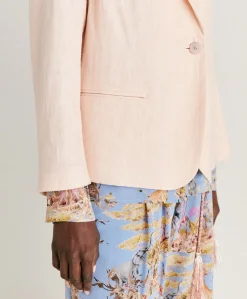 Veste En Lin Epais Emma - Saumon