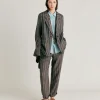 Veste En Lin Raye Dayton - Marron/Aqua