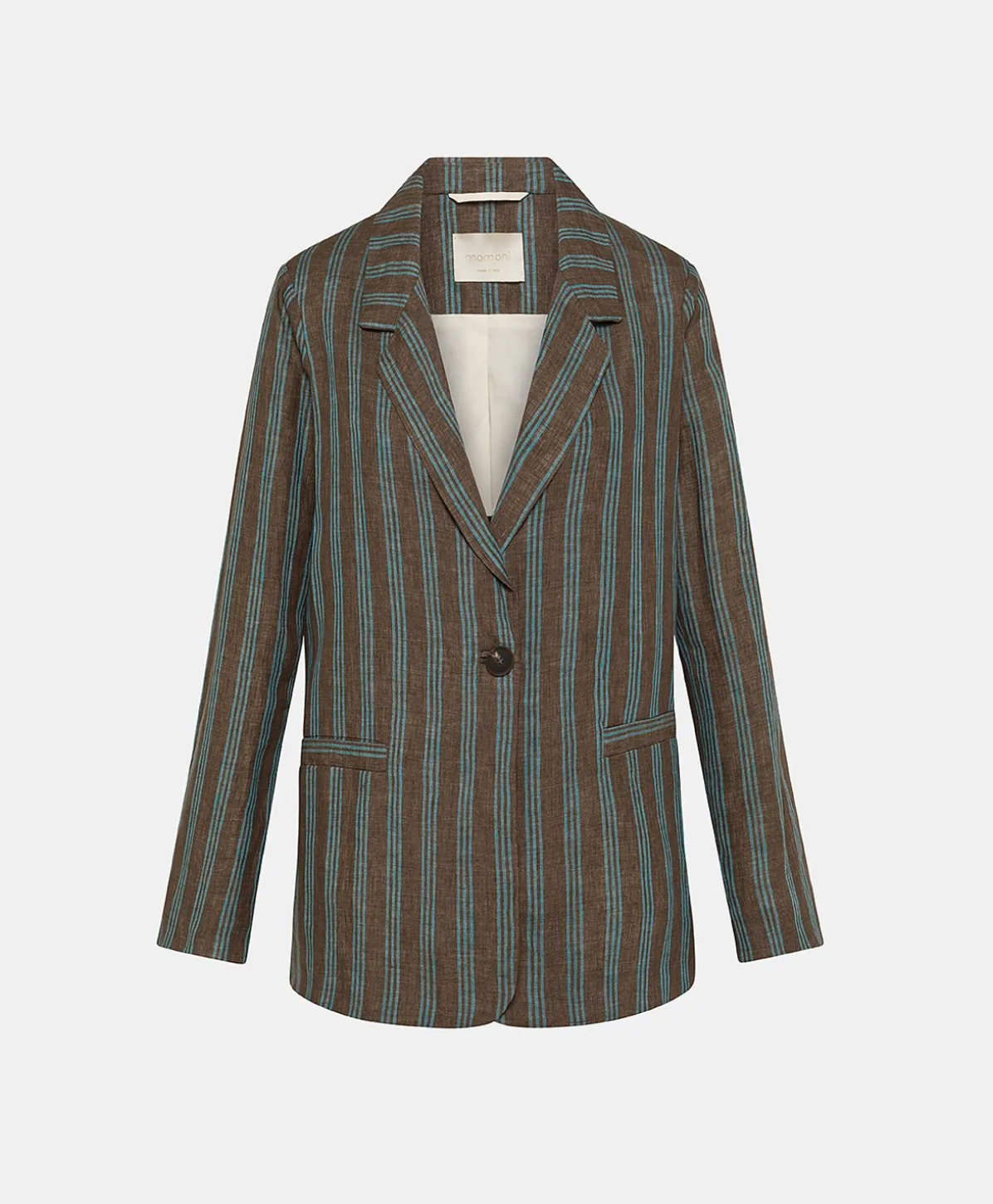 Veste En Lin Raye Dayton - Marron/Aqua