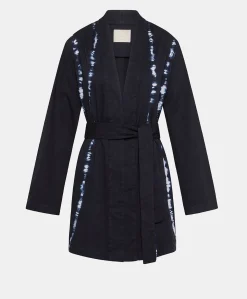 Veste Eugenie Tie&Dye Gabardine - Encre
