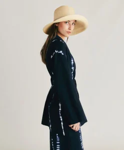 Veste Eugenie Tie&Dye Gabardine - Encre